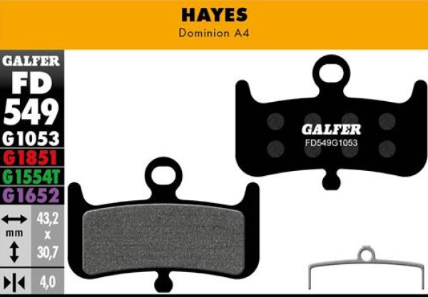 画像1: Ｇａｌｆｅｒ　ブレーキパット　ＭＴＢ用 (1)