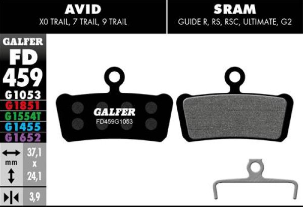 画像1: Ｇａｌｆｅｒ　ブレーキパット　ＭＴＢ用 (1)