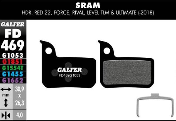 画像1: Ｇａｌｆｅｒ　ブレーキパット　ＭＴＢ用 (1)