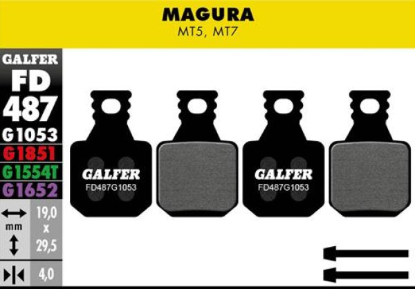画像1: Ｇａｌｆｅｒ　ブレーキパット　ＭＴＢ用 (1)