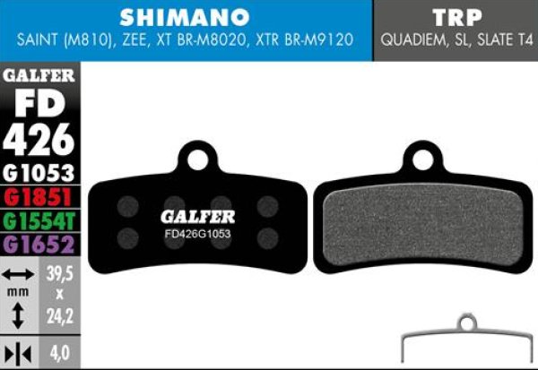画像1: Ｇａｌｆｅｒ　ブレーキパット　ＭＴＢ用 (1)