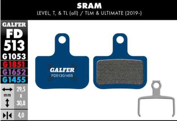 画像1: Ｇａｌｆｅｒ　ブレーキパット　ロード用 (1)