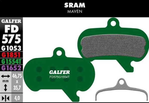 画像1: Ｇａｌｆｅｒ　ブレーキパット　ＭＴＢ用　ＨＩＧＨ　ＰＥＲＦＯＲＭＡＮＣＥ (1)