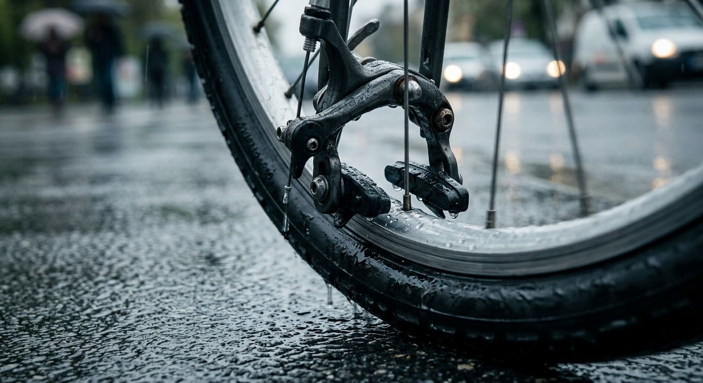 雨の日にブレーキが効きにくい原因と対策｜安全に走るためのポイント