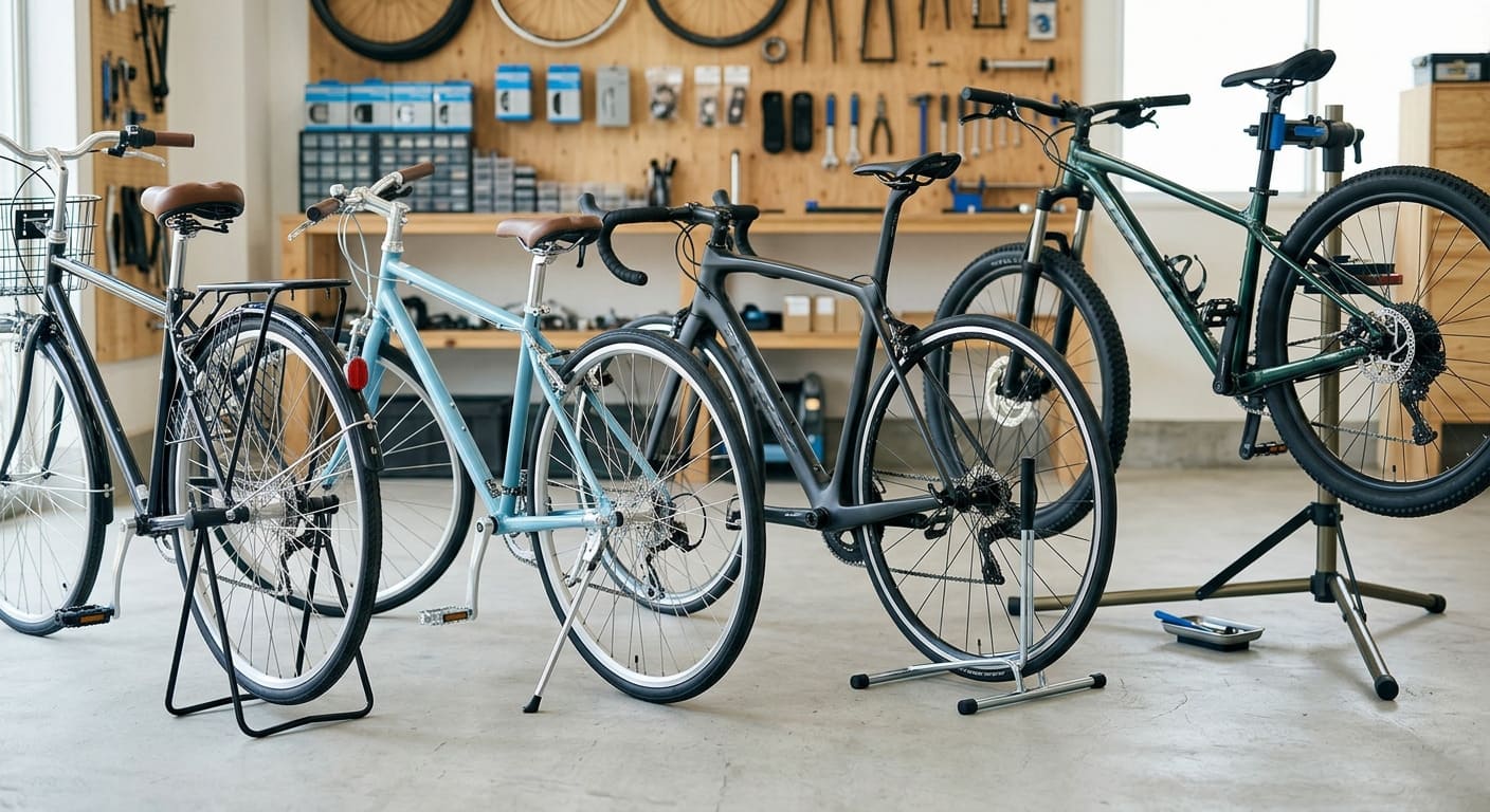 自転車スタンドの種類と用途別選び方｜駐輪・メンテナンスに最適なスタンドとは